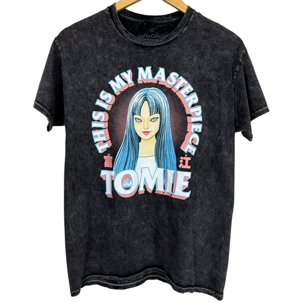 Vintage # Tomie Manga Graphic Tee Mineral Wash Anime Y2K Style